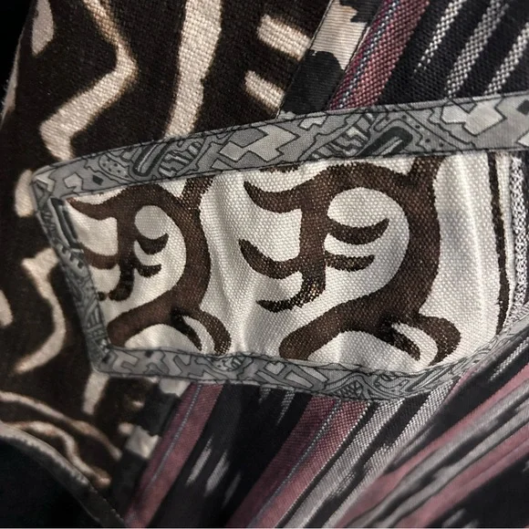 VTG 1980s Laise Adzer Oversized Kimono Cardigan Rare Tribal Lagenlook Artsy OS Jackets & Coats